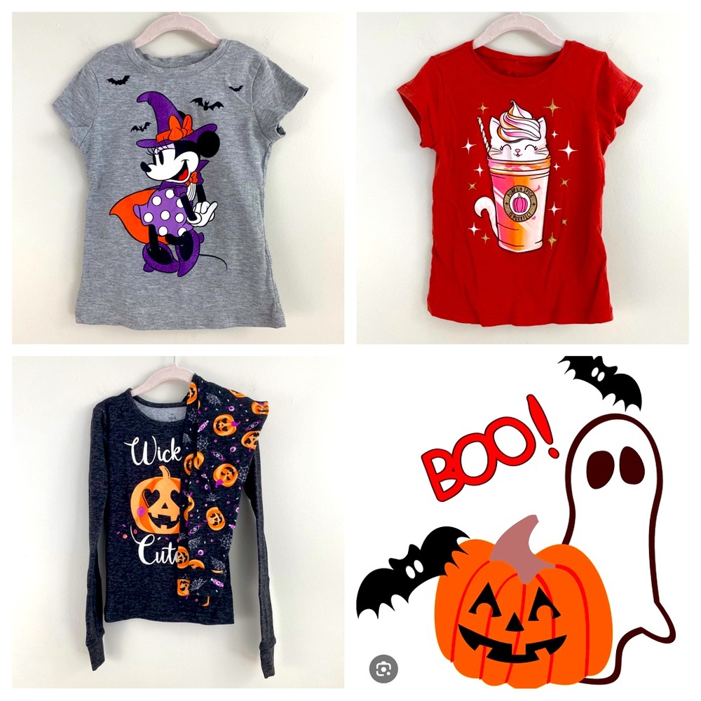 Various Brands Halloween/Fall Bundle-2 tops & 1 PJ Set